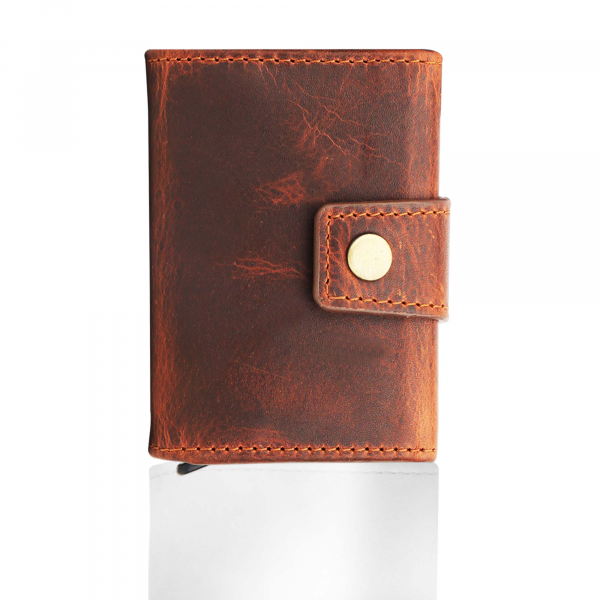 Slim Wallet mit Münzfach & RFID-Schutz 24- (10A) Mini Geldbörse Herren & Damen - Kartenetui Kreditkartenetui - Portmonee Geldbeutel Portemonnaie Neu